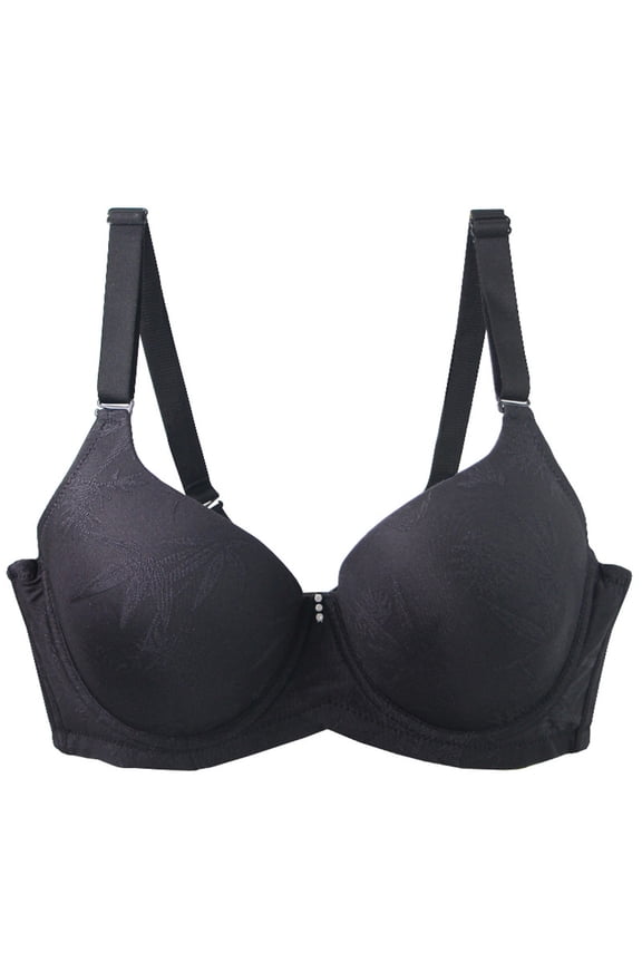 Plus Size Underwire Bras for Women Smooth Structured Hold Reliable Everyday Coverage Breathable Warm Weather Comfort Gentle Lift and Hold Fashion Daily Basic Summer Black 80C