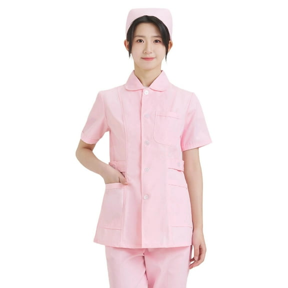 Plus Size V Neck Scrub Top Short Sleeve Lab Jacket for Healthcare and Workers Women Casual Dress Sweater Long Sleeve Hoodie Womens Long Hooded Sweatshirt