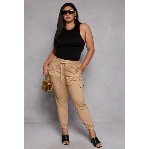 Womens Plus Size VIP Cargo Joggers