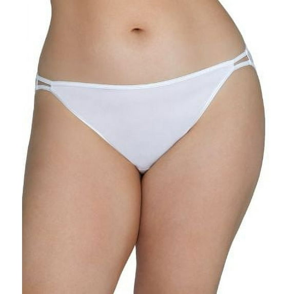Plus Size Vanity Fair® Illumination String Bikini 18810 Color: Star White Size: 11