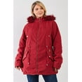 thumbnail image 1 of Plus Size Vegan Fur Double-sided Cotton Twill Parka & Puffer Jacket, 1 of 5
