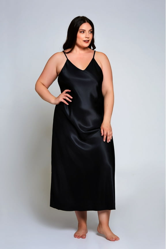 Plus Size Victoria Satin Nightgown