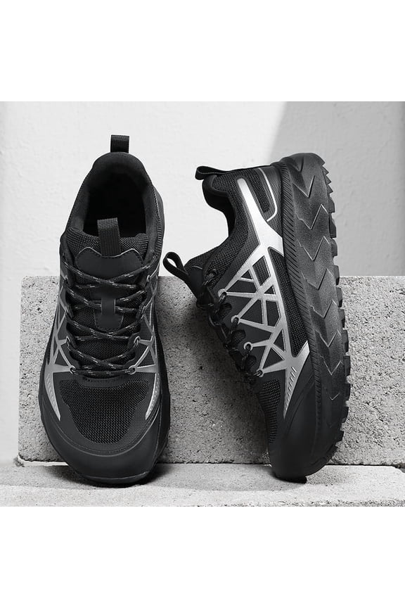 Plus Size Wide Fit Men's Shoes, Mesh Breathable Trail Running Shoes, Extra Wide & Extra Large, Soft Sole, Wide Toe Box Sneakers for Men