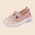 thumbnail image 1 of Plus Size Wide Width Round Toe Rhinestone Women's Dress Shoes Comfortable Office Work Daily Wear Spring Summer Pink 7.5, 1 of 9