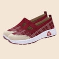 thumbnail image 1 of Plus Size Wide Width Round Toe Rhinestone Women's Dress Shoes Comfortable Office Work Daily Wear Spring Summer Red 6.5, 1 of 9