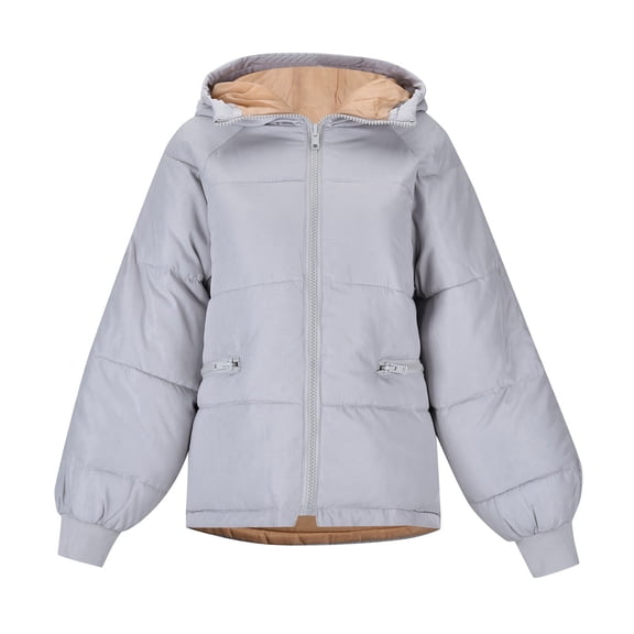 Plus Size Winter Coat Women's Hooded Padded Jacket Warm Thickened Outerwear for Fall and Cold Weather Fashion