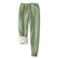 thumbnail image 1 of Plus Size Winter Sweatpants Womens Thermal Fleece Lined Jogger Pants with Pockets Warm Sherpa Soft Sweat Pants, 4XL, 1 of 3