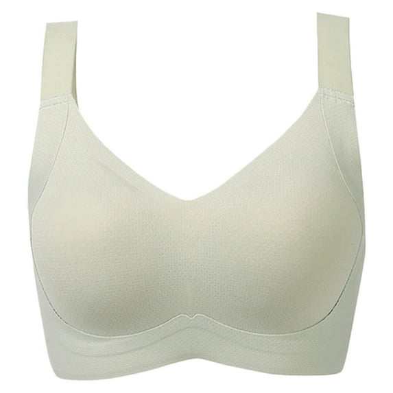 Plus Size Wire-Free Bra - Thin Breathable Nylon Spandex - Comfort Lift, No Sag - 34-44 EU Sizes - M-XXXXL
