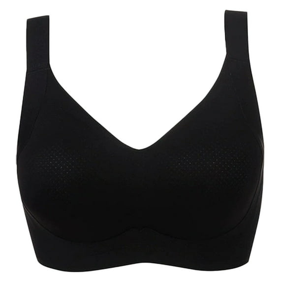Plus Size Wireless Bra Thin Comfortable Support Full Coverage Non Padded Soft Fabric Breathable Everyday Wear