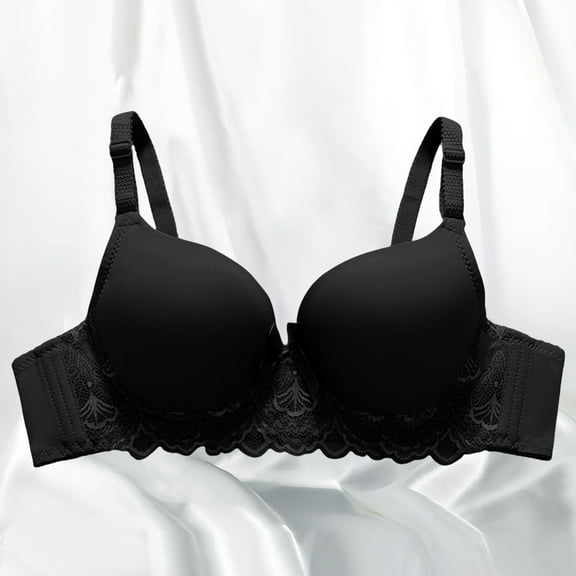 Plus Size Wireless Bra with Adjustable Straps for Women, Comfortable Full Coverage Bra, Unlined Smooth Bra for Large Bust​​