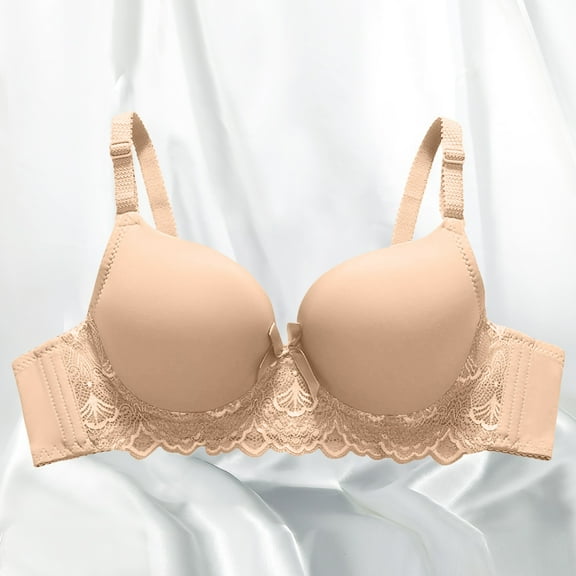 Plus Size Wireless Bra with Adjustable Straps for Women, Comfortable Full Coverage Bra, Unlined Smooth Bra for Large Bust