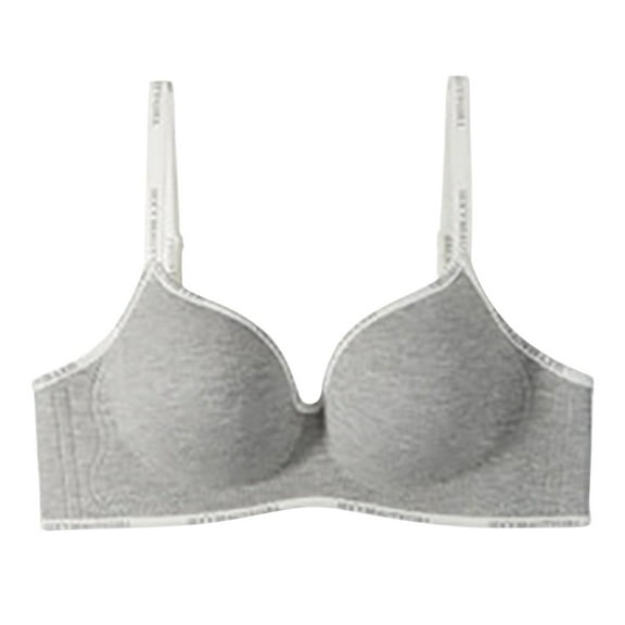 Plus Size Wireless Bralette - No-Dig Comfort with Strong Support | Hontri | Womens No Underwire Bras Plus Size Comfort Soft Bras Supportive (Grey | L)
