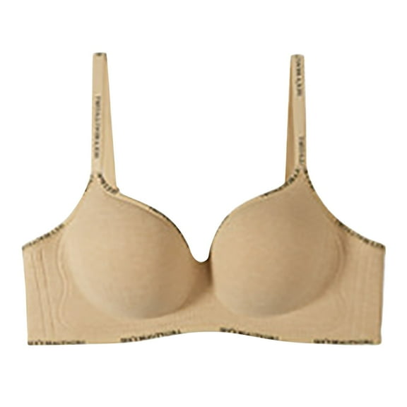 Plus Size Wireless Bralette - No-Dig Comfort with Strong Support | Hontri | Womens No Underwire Bras Plus Size Comfort Soft Bras Supportive (Khaki | S)
