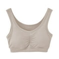 thumbnail image 1 of Plus Size Wireless Comfort Bra - Full Coverage Support for Moms & Seniors, Soft Cup Bralette (M-XXL, 7 Colors) | Hontri | Plus Size Women's Bras Soft Wireless Bra for Moms & (White | XXL), 1 of 9