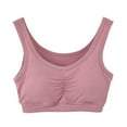 thumbnail image 1 of Plus Size Wireless Comfort Bra - Full Coverage Support for Moms & Seniors, Soft Cup Bralette (M-XXL, 7 Colors) | Hontri | Plus Size Women's Bras Soft Wireless Bra for Moms & (Pink | XL), 1 of 9