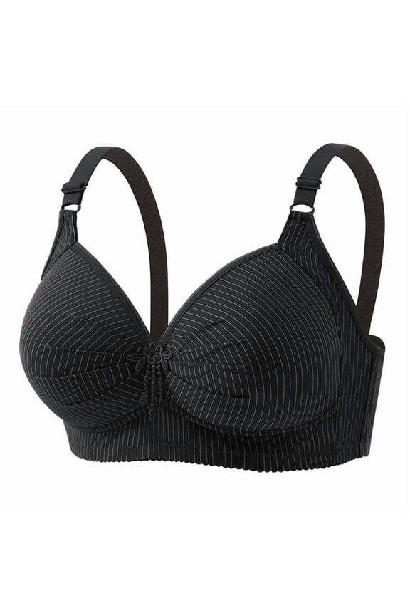 Plus Size Wireless Push Up Bra - Full Coverage Adjustable Lift | Breathable Non-Padded Support for Everyday Comfort