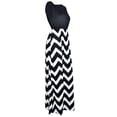 thumbnail image 1 of Plus Size Women Boho Casual Stripe Sleeveless V-neck Loose Solid Party Long Beach Dresses Oversized Long Maxi Sundress, 1 of 5
