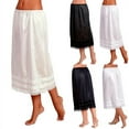 thumbnail image 1 of Plus Size Women Dress Ladies Elastic Waist Slip Long Skirt Underskirt Petticoat, 1 of 6