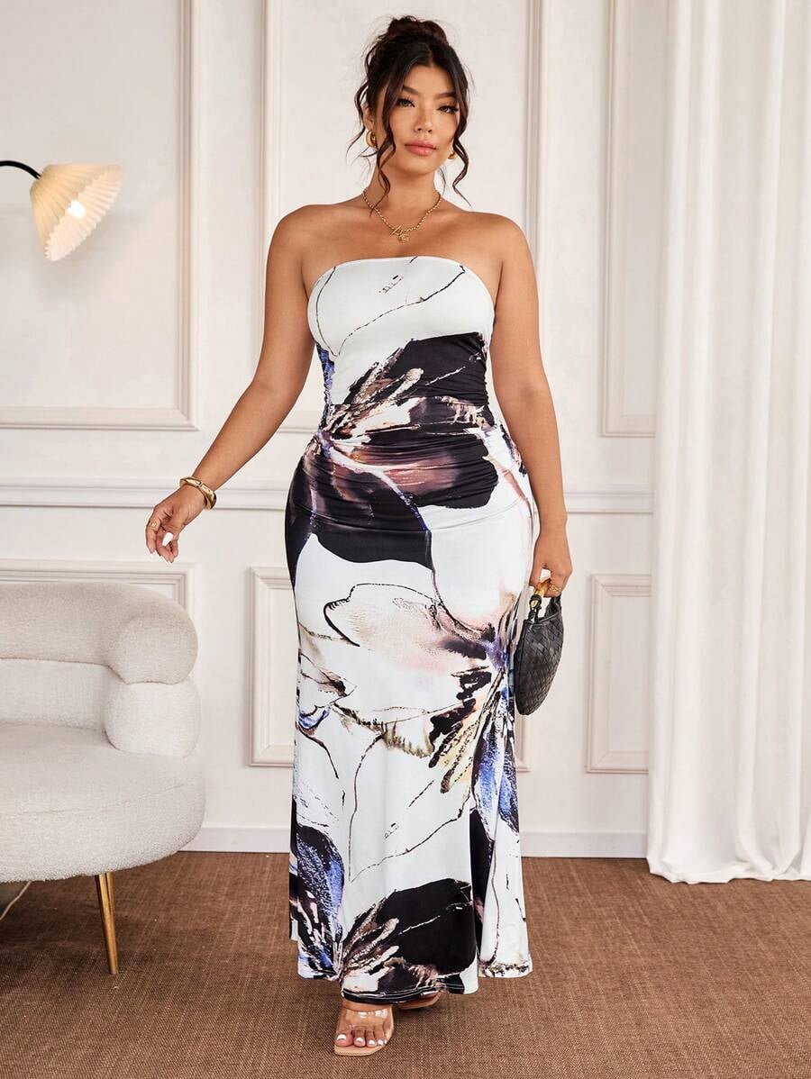 black elegant short dress WITH STRAIGHT NECKLINE Size:36.5 collection:prism-2025 STRIPED RIBBED-KNIT MIDI DRESS Gathered godet panels on