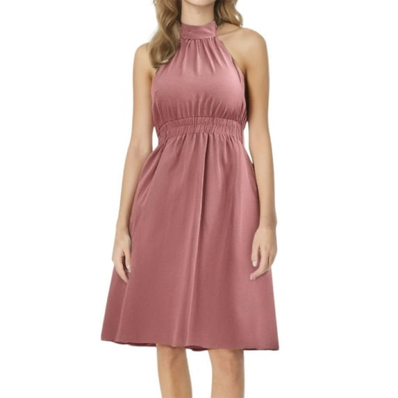 Plus Size Women Evening Dress Waist Cinching Party Gown Elegant Formal Maxi Gown Flattering Solid Color Feminine Attire