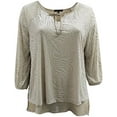 thumbnail image 1 of Plus Size Women Stylish Velvet Design Winter Fall Top Shirt Blouse Sweater Cornsilk 3X (16.021), 1 of 4