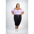 thumbnail image 1 of Plus Size Women Top/ Princess Top Pastel Purple/ 1X 2X 3X 4X 5X/ Plus size t- shirt/ Women going-out Tops, 1 of 4