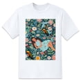 thumbnail image 1 of Plus Size Women Tops T Shirt GirlGraphic Tees Summer Tops Classic Round Neck Floral Oversize Short Sleeves, Crew Neck Shirts For Women, 1 of 5