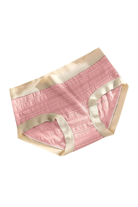 Plus Size Women Underwear Seamless Underwear Women, Women's Lace Abdomen Mid-rise Waist And Hip Lift Comfortable Body Breathable Underwear Briefs