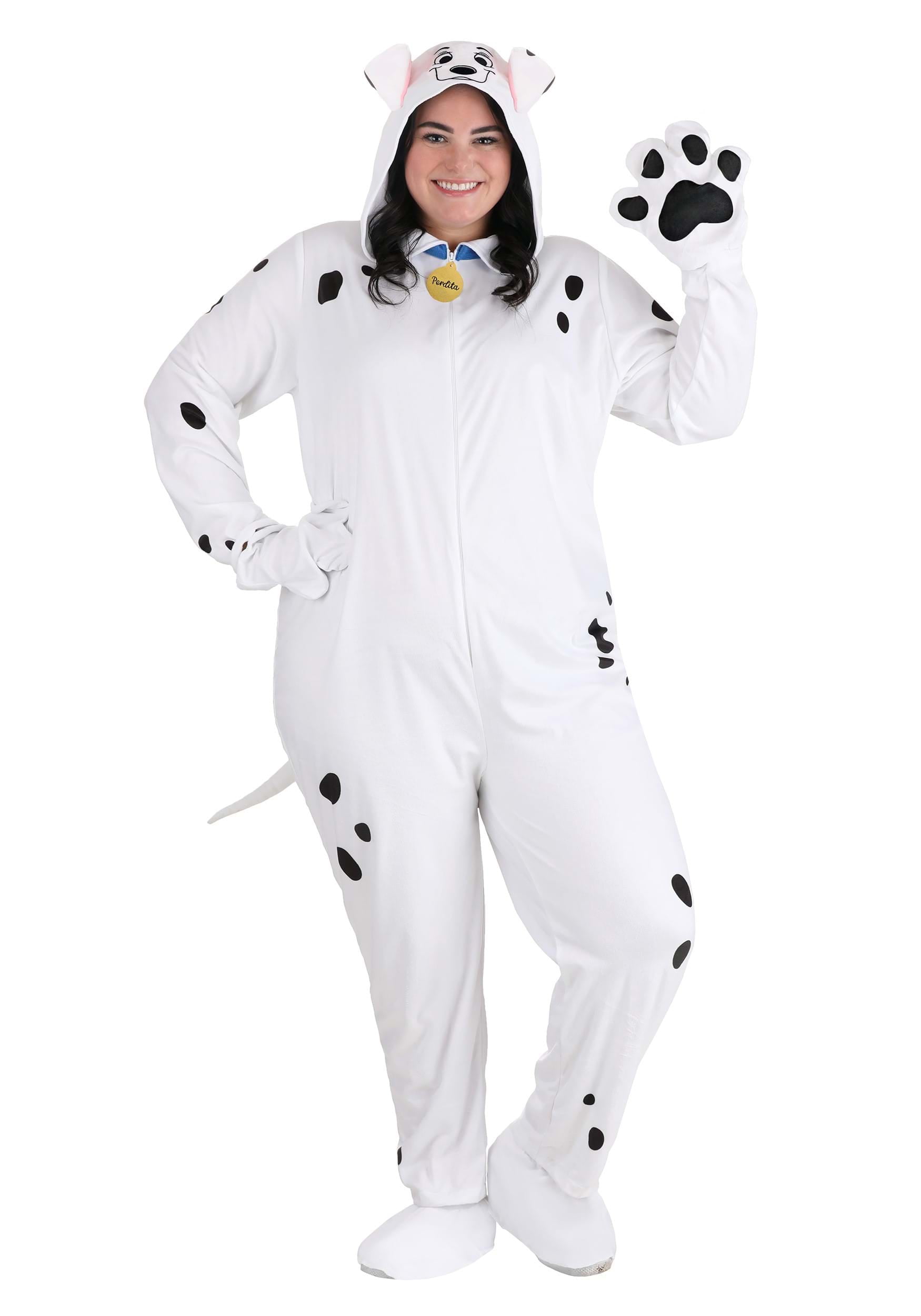 Plus Size Women's 101 Dalmatians Perdita Costume Onesie