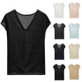 thumbnail image 1 of Plus Size Women's Casual Solid Color V Neck Sleeveless Tank Top Lightweight Soft Comfy Blouse for Daily Work Summer Outfits | CSEONE,Beige 2XL, 1 of 6