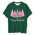 thumbnail image 1 of Plus Size Women's Christmas Print Loose Crew Neck T Shirt Holiday Graphic Top For Comfortable Casual Wear, 1 of 3
