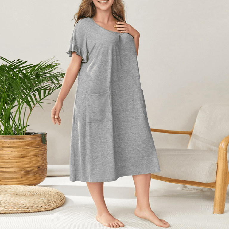 Plus size cotton nightwear hotsell