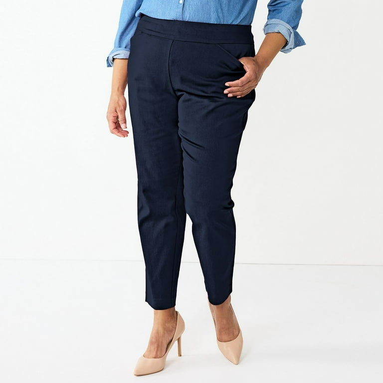 Croft and barrow womens stretch pants online