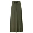 thumbnail image 1 of Plus Size Women's Fashionable Knitted Midi-Skirt High Waist Elastic A-Line Skirt L-6XL, 1 of 5