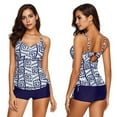 thumbnail image 1 of Plus Size Women's Floral Tankini Swimsuit Push Up Padded Bikini Set Swimwear Bathing Suit,S-XXXL, 1 of 8