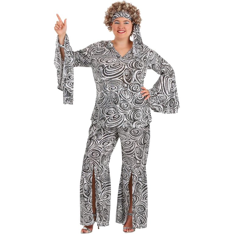 Plus Size Women s Foxy Lady Disco Costume Walmart