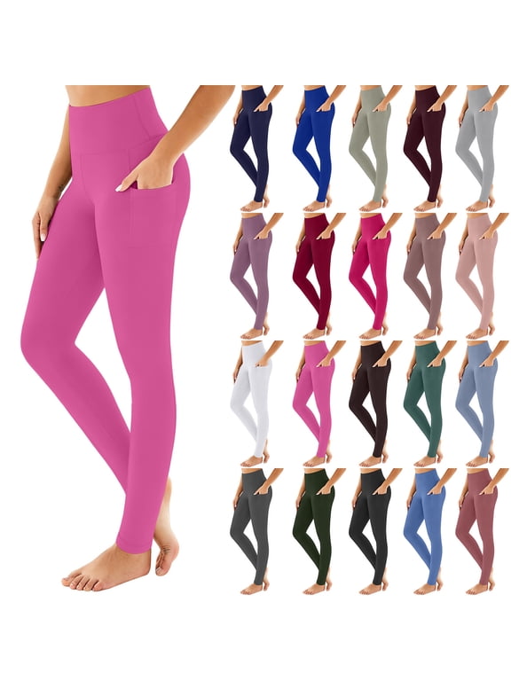 Plus Size Women's High Waist Pocket Yoga Leggings, Nylon Spandex Stretchy Sport Trousers, Opaque Daily Bottoms for Dating Party Workout Home | TruHer,Dark Gray 2XL