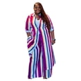 thumbnail image 1 of Plus Size Women's Maxi Cardigan Wide Leg Maxi Set, 1 of 3