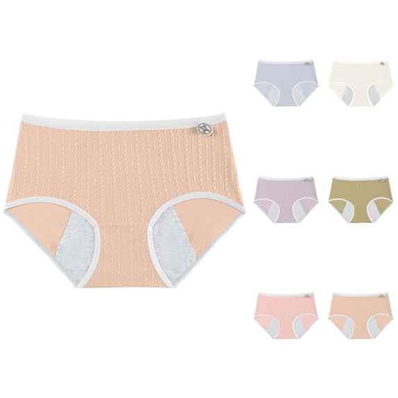 Plus Size Women's Panties Leak Proof Breathable Underwear For Menstrual ...