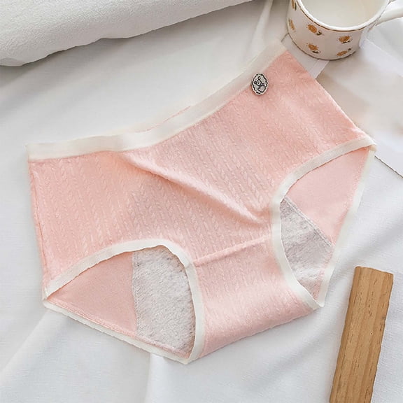 Plus Size Women's Panties Leak Proof Breathable Underwear For Menstrual Cycle Soft And Skin Friendly Short Briefs Underwear for Women Bikini Lace Lightly Lined Bras for Women Full Coverage Womens Lace