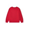 thumbnail image 1 of Plus Size Women's Racing Red Solid Crew Neck Drop Shoulder Sweatshirt | [ZhiHiMeRi] | (US 14W-16W)1X, 1 of 10