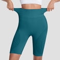 thumbnail image 1 of Plus Size Women's Seamless Hip Lifting Fitness Shorts,High Waisted Tummy Control Compression Yoga Shorts with Textured Design,Peach Butt Gym Workout Shorts Blackish Green XXXL, 1 of 4