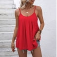 thumbnail image 1 of Plus Size Women's Tank Top Loose Lightweight Solid Tops S-XL Casual Crew Neck Womens Summer Blouses Sunwear Beach Fashion Vacation Holiday Basic Homewear, 1 of 9