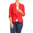 thumbnail image 1 of Plus Size Women's Trendy Style Open Front Solid Jacket, 1 of 4