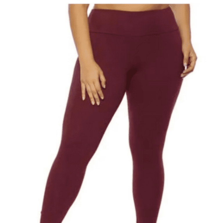 Plus Size Women's Ultra-Soft Fleece Lined Leggings in Solid Colors,  Everyday Leggings- 1XL/2XL, 3XL/4XL 