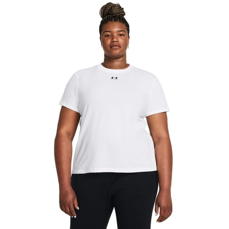 Plus Size Women's Under Armour Rival Core Short Sleeve Tee Color: White Size: 3X