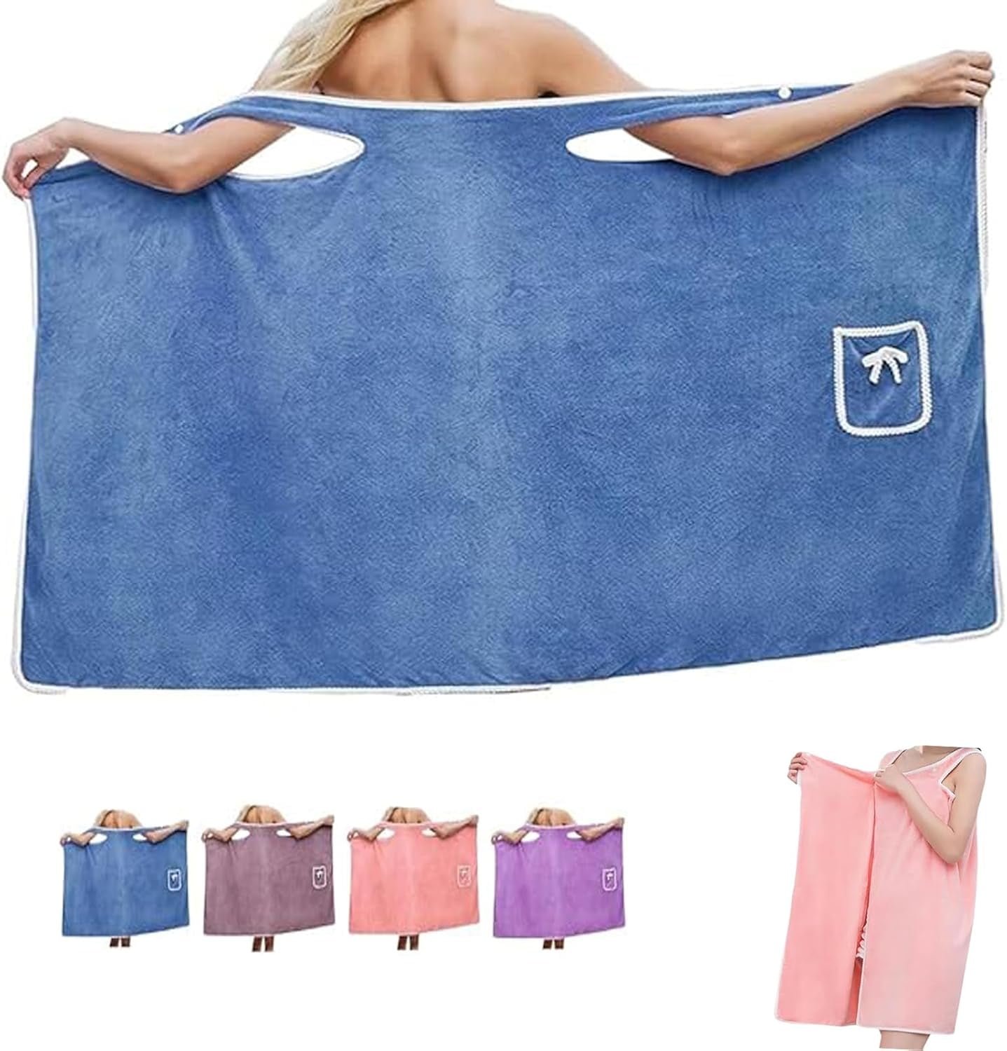 Plus Size Women's Wearable Shower Skirt, Wearable Towels for Women ...