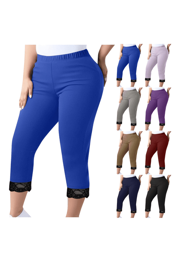 Plus Size Women's Workout Leggings Breathable Summer Running Yoga Exercise Comfortable Training Pants