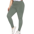 thumbnail image 1 of Plus Size Women's Yoga Pants - High Waist Hip Lifting Workout Leggings (XL-5XL, 18 Colors) | Yubnlvae (Bronze | XL), 1 of 6