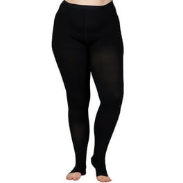 Extra Wide Maternity Tights 20 30 mmHg for Varicose Veins Black 4X Large